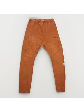 Seed Antidote Pants Hemp Organic Cotton Handmade Natural Orange Slow Fashion M